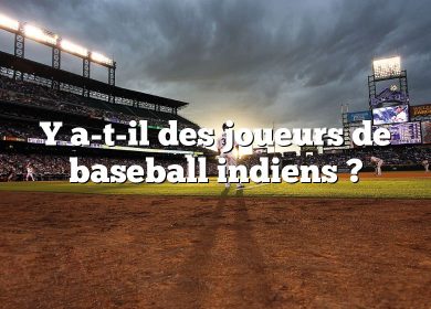 Y a-t-il des joueurs de baseball indiens ?